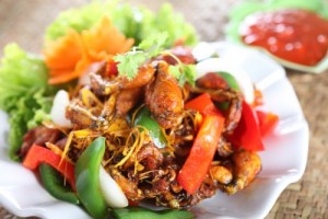 Ếch xào xả ớt