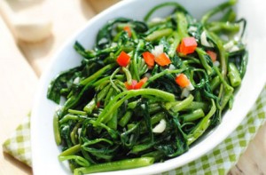 Rau muống xào tỏi