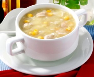 Súp kem ngô gà