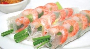 Nem tươi cuốn tôm thịt
