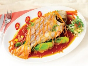 Cá diêu hồng hấp xì dầu